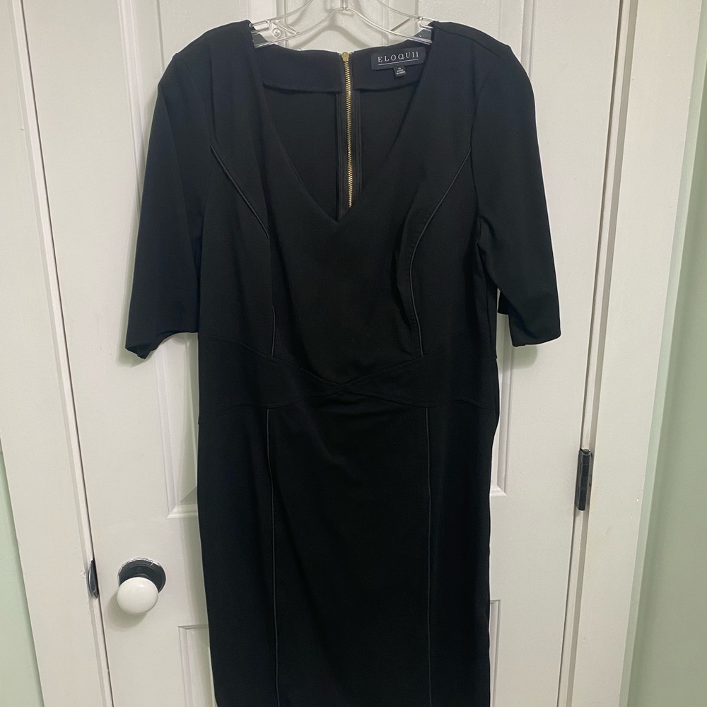 Eloquii black dress size 14